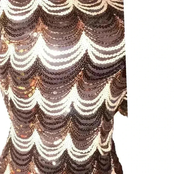 Gold Black & Brinze Sequin Dress- BEAUTIFUL❤️ - Picture 11 of 16